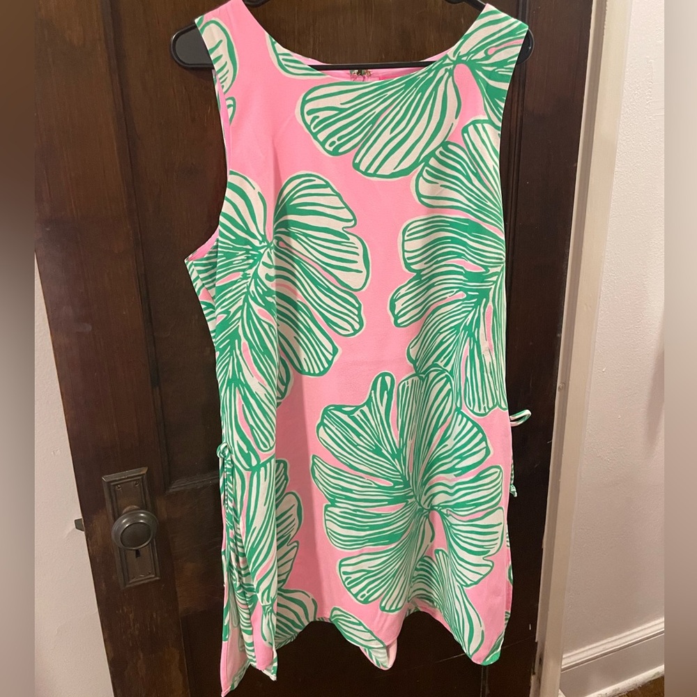 Lilly Pulitzer Donna Romper Mandevilla Baby Who Let the Fronds Out - Size 16